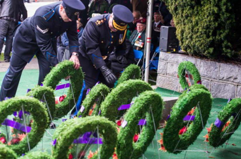 Remembrance day ceremony abbotsford bc